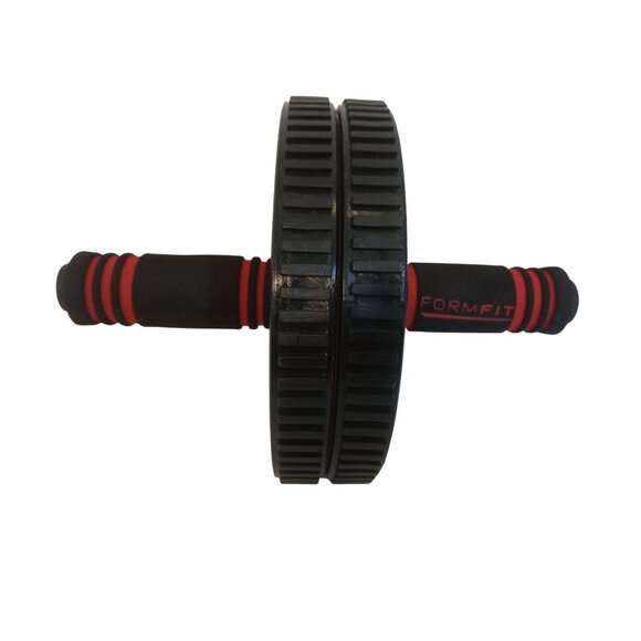 Formfit AB Roller Mens Womens Black Red Cushioned Handles Double Wheels - Picture 3 of 4